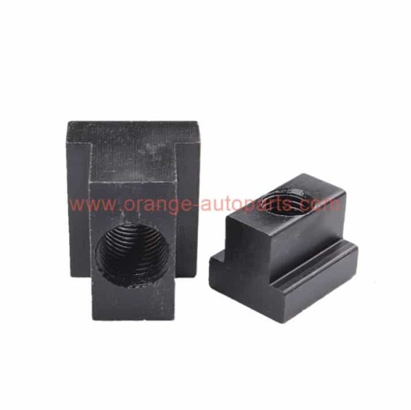 China Manufacturer Black Oxide Tapped Through Zinc T-slot Plate Nuts For Milling Machine