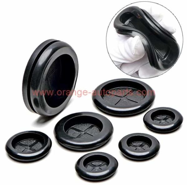 Factory Customized Black Rubber Cable Cord Hole Cover Cable Locking Bushing Grommet Protector For Wires