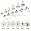 China Supplier Black White Round Double Sides Rivets Diy Cap Craft Accessory Stud For Bag/hat/shoe/clothes/jeans/leather Decoration