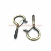 Wholesale Price Bronze Q Hanger Hooks Wall Mount Screw Ceiling Hook Christmas Lights Hanger Screw Hooks