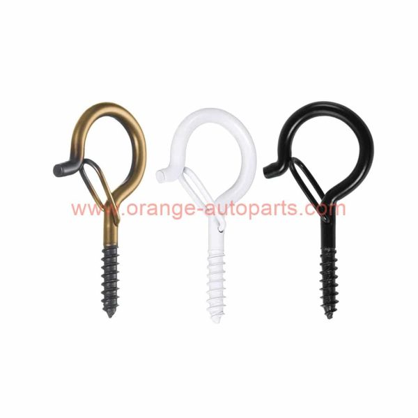 Wholesale Price Bronze Q Hanger Hooks Wall Mount Screw Ceiling Hook Christmas Lights Hanger Screw Hooks