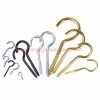 China Manufacturer Carbon Steel Copper Plated Open Eye Hook Screw 1#-16# Cup Screw Hooks Black