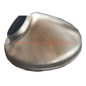 China Factory Catalytic Converter End Cap Exhaust Cone With Inlet 48 Mm Outlet 127 Mm Height 60 Mm From Auto Parts