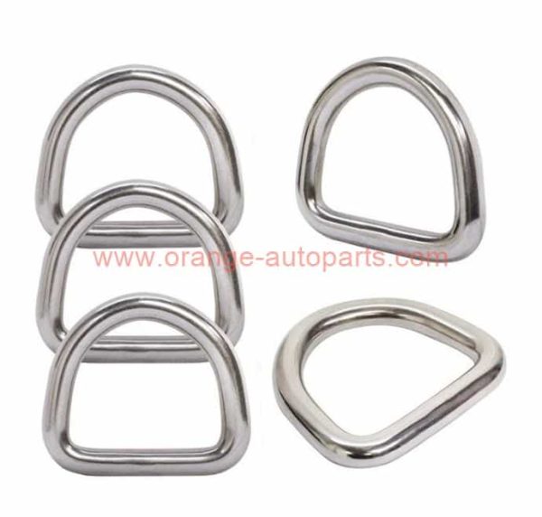 China Supplier Cheap 304 Stainless Steel D Ring Belt Buckle Half Rings