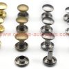 Factory Customized Cheap 8mm Copper Rivets Mushroom Shape Double Cap Rivets For Clothes Garment Metal Studs For Bags