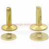 Factory Customized Cheap American Style Flat Head Solid Brass Copper Rivets And Burrs For Leather Belt