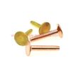 Factory Customized Cheap American Style Flat Head Solid Brass Copper Rivets And Burrs For Leather Belt