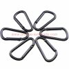 China Supplier Cheap D Black Aluminium Key Chain Hook Spring Snap Hook Climbing Carabiner