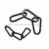 China Supplier Cheap D Black Aluminium Key Chain Hook Spring Snap Hook Climbing Carabiner