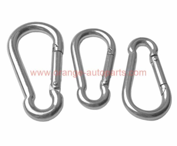 China Manufacturer Cheap Stainless Steel Key Chain Hook Snap Hook Climbing Carabiner