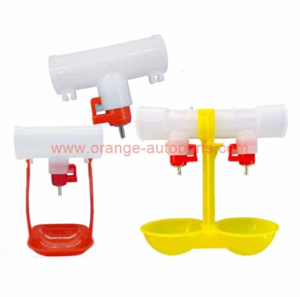 China Manufacturer Chicken Water Double Nipple Hanging Drinker Cups Poultry Drinking Hanging Cup Chicken Feeder Farming Equipment