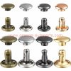 China Manufacturer Color Metal Double Cap Rivet Stud For Leather Craft Bag Shoe Handbag