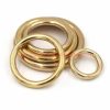 China Manufacturer Craft County Welded Duty 3/4" 1/2" Metal Ring Solid Brass O Ring Metal Handbag Rings