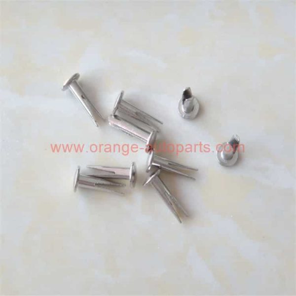 China Supplier Custom Plated Steel Mushroom Head Split / Bifurcated Rivets