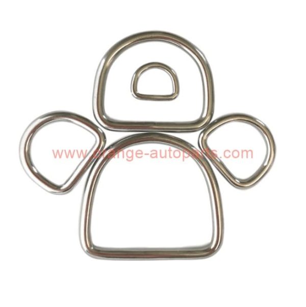 Factory Customized D Buckle Keychain Metal D Ring Buckle Hook For Handbag Belt