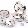 Factory Price D16-d120 N38 Strong Round Countersunk Pot Magnet Nicuni Neodymium Magnet With Screw