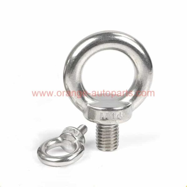 Factory Customized Din 580 Stainless Steel 304 Eye Lags With Round Ring Eyebolt Lifting Eye Bolts