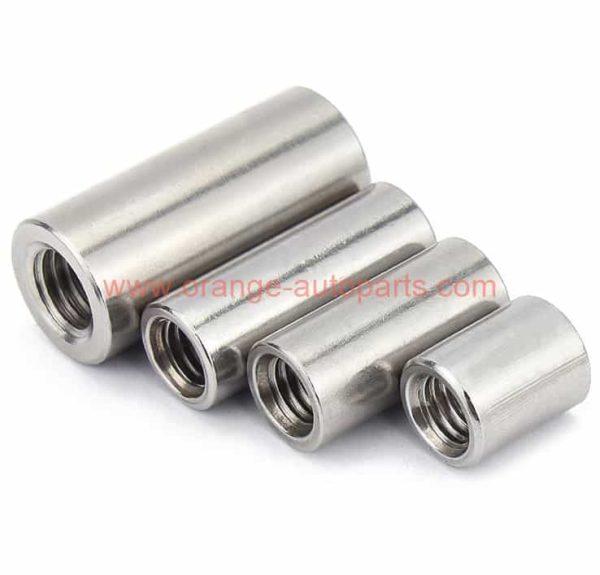 China Manufacturer Din 6334 Stainless Steel 304 Long Extension Nut Connecting Threaded Rod Round Coupling Nuts