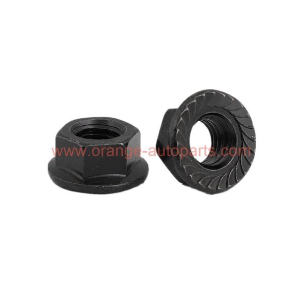 Wholesale Price Din 6923 Grade 10.9 Black Steel Serrated Hexagon Flanged Nuts