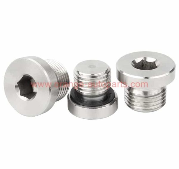 China Manufacturer Din 908 Stainless Steel 304 Threaded Pipe Fitting Plug Hexagon Socket Head Screw Plugs With Collar