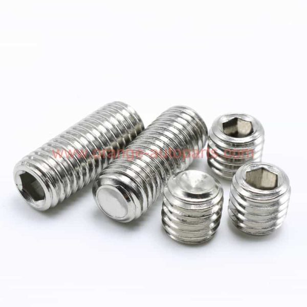 Wholesale Price Din 916 M2 M3 M4 M5 Stainless Steel Grub Screws Hex Socket Set Screw With Flat Cup Point