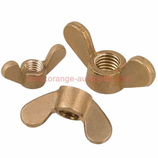 China Manufacturer Din315 Copper Brass Butterfly Wing Nuts M2.5