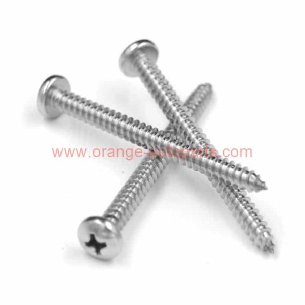 China Supplier Din7981 M1 M1.2 M1.4 M1.6 M1.7 M2 M2.2 M2.3 M2.6 M3 Stainless Steel Philips Pan Head Self Tapping Screw