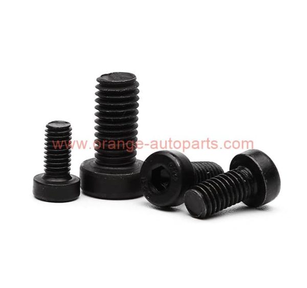 Factory Customized Din7984 Grade12.9 Metal Black Oxide Hex Allen Socket Low Cap Head Screws Bolts