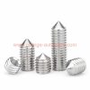 China Supplier Din914 Stainless Steel 304 Hexagon Socket Set Screws With Cone Point