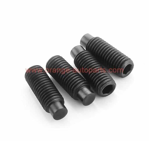 China Supplier Din915 Black Zinc Hexagon Socket Set Screws With Dog Point