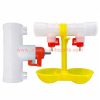 China Manufacturer Double Outlet Chicken Drinking Hanging Chickens Cups Nipple Drinker Poultry Water Ball Value Drinker Pet Feeding