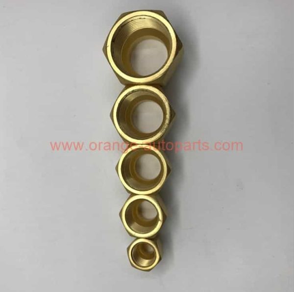 China Manufacturer Factory Brass Flare Nuts As Air Conditioner Spare Part