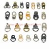 China Manufacturer Fashion Plated Rivet Hook Clips D Hook Rings For Handbag Accessories