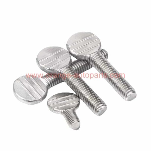 Factory Customized Flat Spade Head Screw 304 Stainless Steel Racket Thumb Screw M5 M6 M8