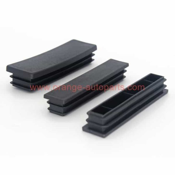 Factory Customized Furniture Accessories Anti-slip Plastic Furniture Leg Hole Plug Black Blanking End Cover Steel Square Tube Hole Cover