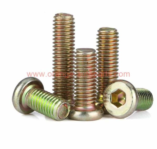 Factory Customized Furniture Connecting Bolts Zinc Plated Flat Allen Type Screws M6 M8