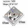 China Supplier Furniture Legs Attachment Mounting Plate M8 Table Leg Top Mount Plate