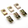 Factory Customized Galvanized Furniture Connector Insert Hardware Half Moon Shape Round Nut Half Nuts