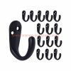 Wholesale Price Gatehouse Robe Hooks Single Hook Black Towel Coat Hat Hook Hanger