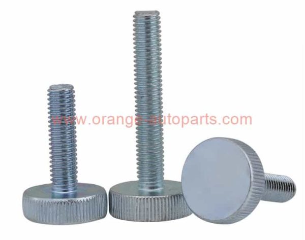 China Supplier Gb835 M3 M4 M5 M6 M8 M10 Galvanized Flat Knurled Round Head Hand Thumb Screw Bolt