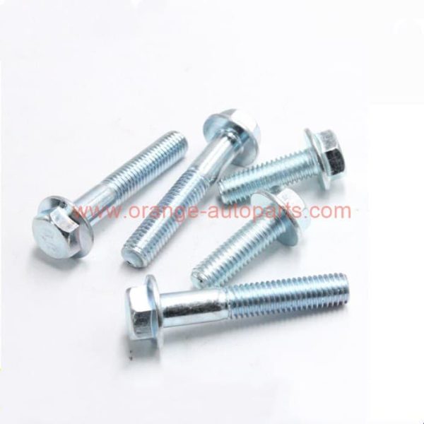 China Supplier Grade 8.8 10.9 M16*80 Full Thread Zinc Plated Sliver Hexagonal Flange Bolt And Nut