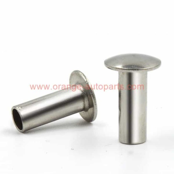 China Manufacturer Helmet Rivet Semi-hollow Round Head Semi Tubular Rivets Metal Rivet Stainless Steel