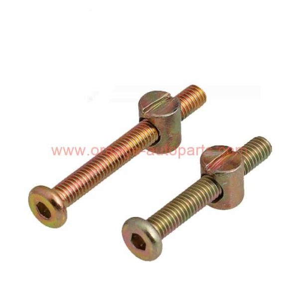 Factory Customized Hexagonal Socket Flat Head Furniture Hardware Screws Barrel Nuts Galvanized Furniture Fitting Hammer Nuts And Bolts