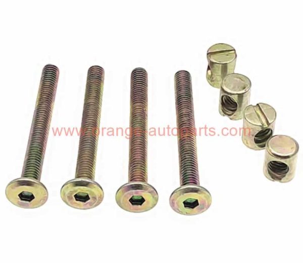 Factory Customized Hexagonal Socket Flat Head Furniture Hardware Screws Barrel Nuts Galvanized Furniture Fitting Hammer Nuts And Bolts