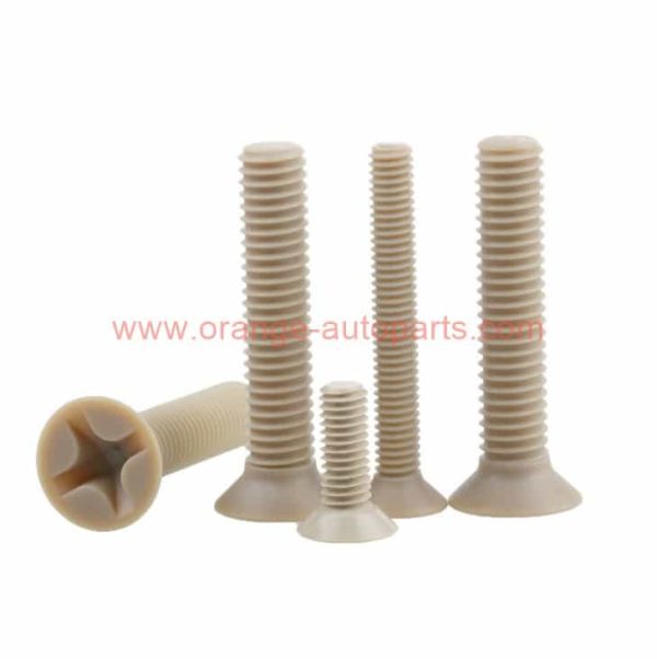 China Manufacturer High Strength Countersunk Pan Head Plastic Peek Screw Bolt Nut