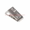 Factory Customized Hot Sell Swivel Metal Name Badge Holders Id Card Clips With Square Hole 8mm