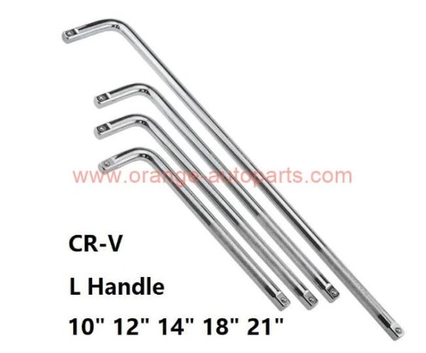 Factory Customized Hot Selling Crv 1/2" 10" L Type Handle Wrench For Auto Repairing Socket Wrench