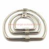 China Manufacturer Id 38-254mm Nickel Plated Metal D Shaped Screw Lock Binding Rings