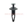 China Supplier Interior Plastic Rivet Fastener Clips 8mm Hole Push Black Rivet For Automobile