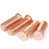 China Supplier Iso13918 Carbon Steel Copper Plating Flat Head Threaded Weld Studs M2.5-m10